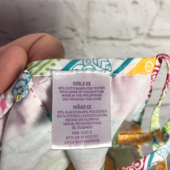 Blueberi Boulevard Paisley Striped Summer Dress 6X - Picture 8 of 8